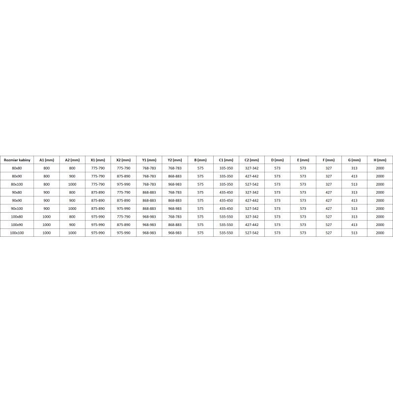 Mexen Mist L fünfeckige Duschkabine, rechte Tür 80 x 80 cm, schwarzer Rahmen, schwarz - 8A8L-080-080-70-70-P