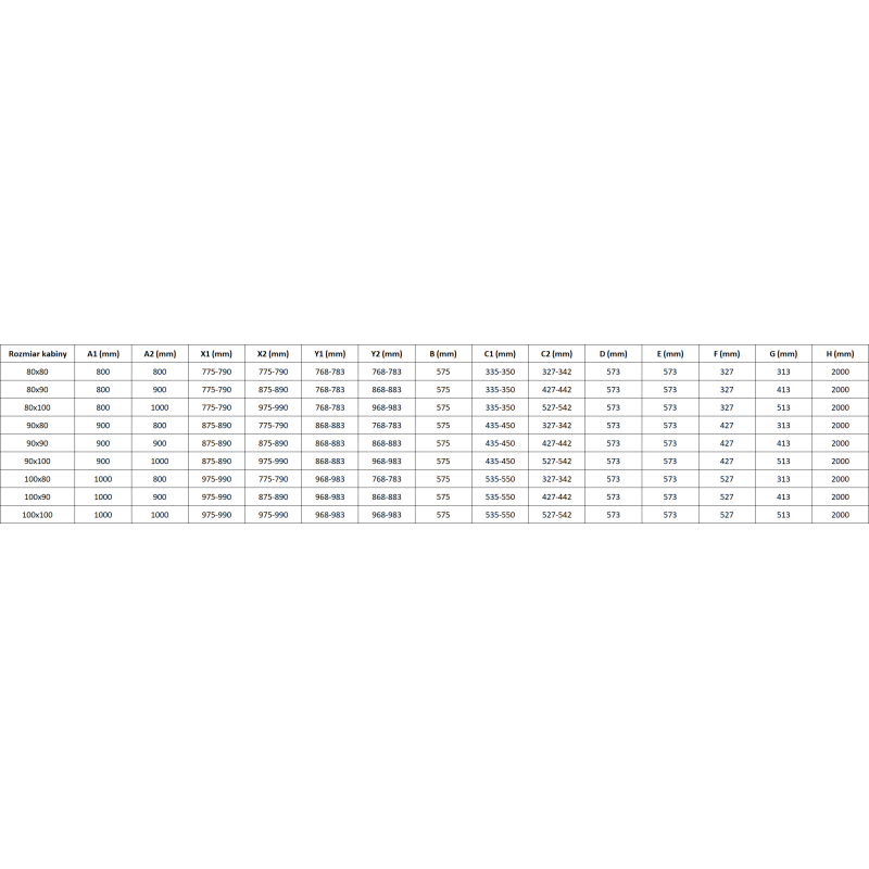 Mexen Mist L fünfeckige Duschkabine, rechte Tür 100 x 100 cm, schwarzer Rahmen, schwarz - 8A8L-100-100-70-70-P