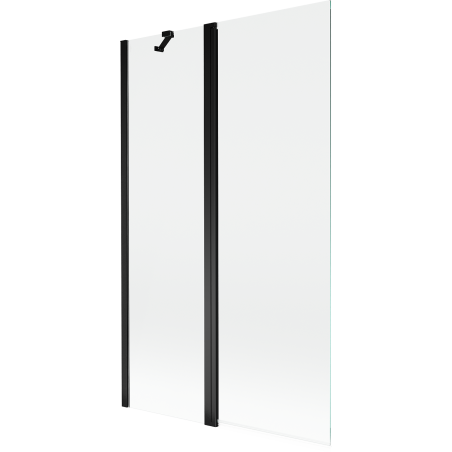 Mexen Mist Duschabtrennung, 2-flügelig, 110 x 150 cm, transparent, schwarz - 8A9-110-011-70-00