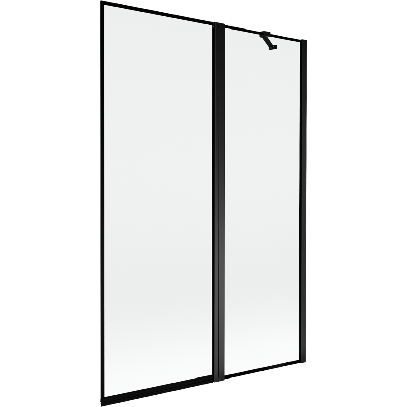 Mexen Mist Duschabtrennung 2-teilig Rechts 120 x 150 cm, schwarzer Rahmen, schwarz - 8A9-120-011-70-70-P