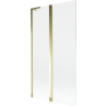 Mexen Mist L Badewannenabtrennung 2-flügelig 100 x 150 cm, transparent, gold - 8A9L-100-011-50-00