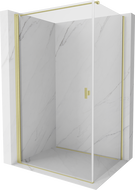 Mexen Mist-B  Duschkabine mit Drehtür 70 x 85 cm, transparent, gebürstetes Gold - 8A2T-070-085-55-00