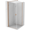 Mexen Mist-B Duschkabine schwenkbar 70 x 70 cm, transparent, gebürstetes Kupfer - 8A2T-070-070-65-00