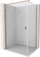 Mexen Mist-B Duschkabine mit Öffnung 85 x 75 cm, transparent, gebürstetes Kupfer - 8A2T-085-075-65-00
