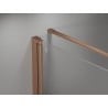 Mexen Mist-B Duschkabine mit Schwenktür 70 x 85 cm, transparent, gebürstetes Kupfer - 8A2T-070-085-65-00