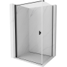 Mexen Mist-B Duschkabine schwenkbar 85 x 75 cm, transparent, schwarz - 8A2T-085-075-70-00