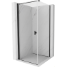 Mexen Mist-B Duschkabine schwenkbar 90 x 90 cm, transparent, schwarz - 8A2T-090-090-70-00