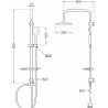 Mexen T62 Duschsäule, weiß - 798626293-20