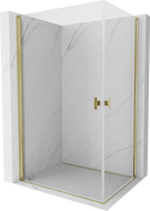 Mexen Mist-B Duo Duschkabine mit Falttür 95 x 80 cm, transparent, gold - 8A2-095-080-50-00