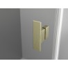 Mexen Mist-B Duo Duschkabine Pendeltür 75 x 75 cm, transparent, gebürstetes Gold - 8A2-075-075-55-00