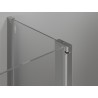 Mexen Mist L Viertelkreis-Duschkabine schwenkbar 90 x 90 cm, transparent, Chrom - 8A32L-090-090-01-00