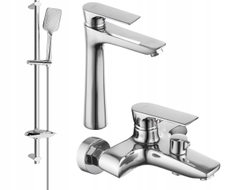 Mexen Axel DB62 Badewannen-Set, Chrom - 73813DB62-00