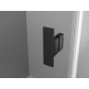 Mexen Mist L Halbkreis-Duschkabine schwenkbar 80 x 80 cm, transparent, schwarz - 8A32L-080-080-70-00
