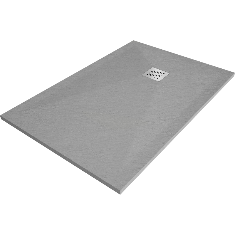 Mexen Stone+ rechteckige Duschwanne aus Verbundwerkstoff 130 x 70 cm, grau-beton - 44617013