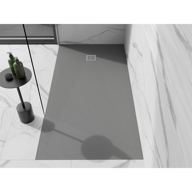 Mexen Stone+ rechteckige Verbund-Duschwanne 160 x 70 cm, grau-beton - 44617016