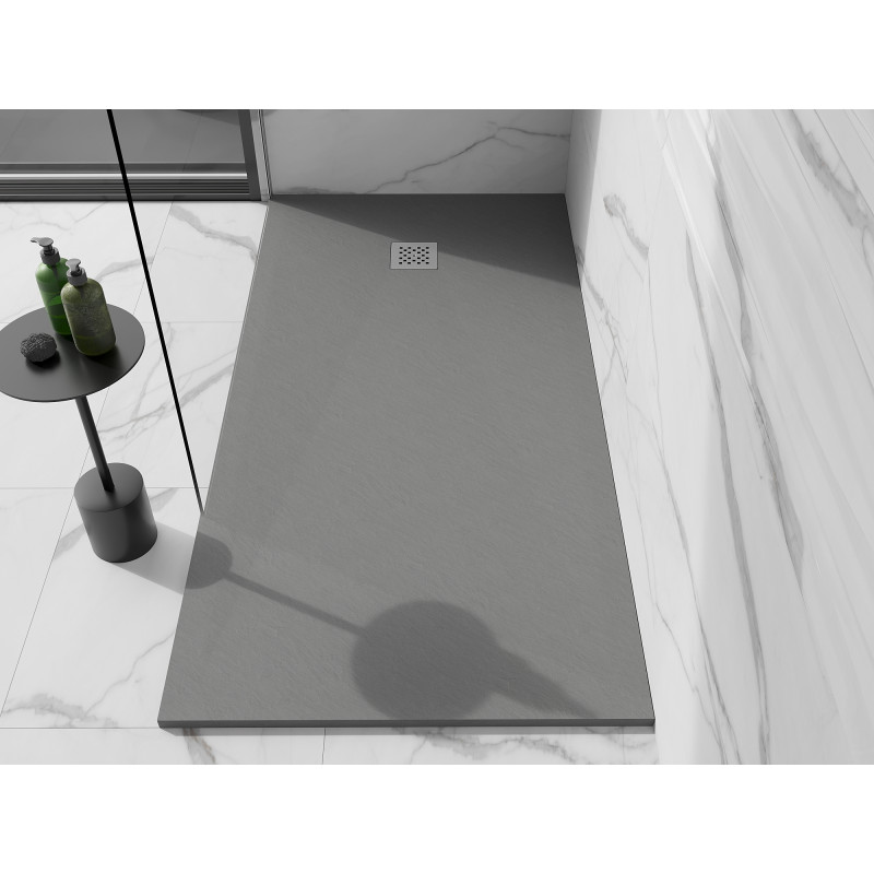 Mexen Stone+ rechteckige Verbundduschwanne 180 x 70 cm, grau-beton - 44617018
