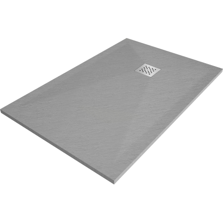 Mexen Stone+ Rechteckige Verbund-Duschwanne 110 x 80 cm, Grau-Beton - 44618011