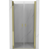 Mexen Mist Duschdrehtür 80 cm, transparent, gold - 8A7-080-000-50-00