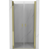 Mexen Mist Duschdreh­tür 120 cm, transparent, gold - 8A7-120-000-50-00