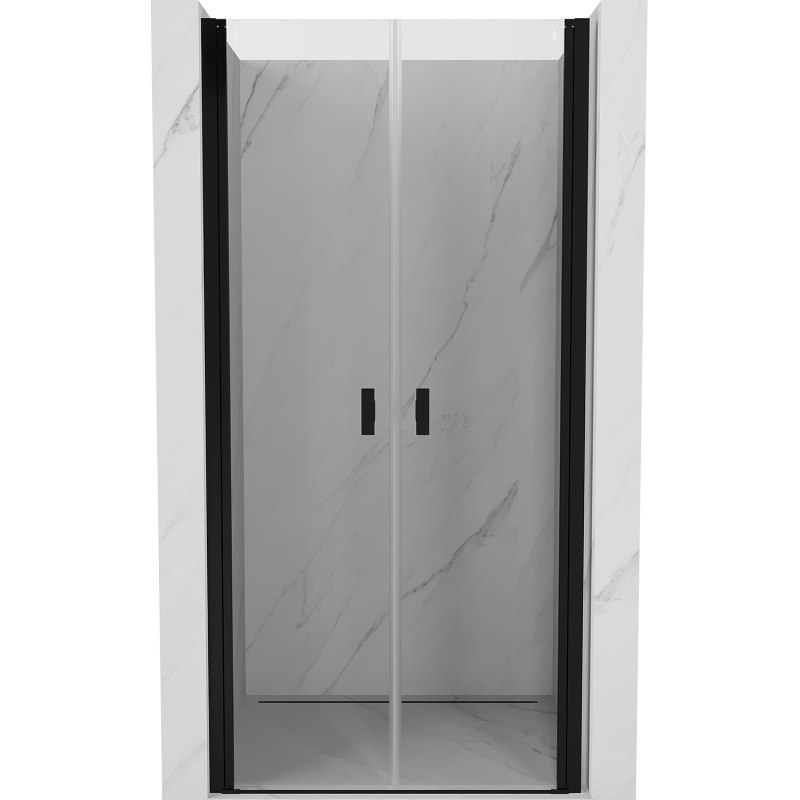 Mexen Mist Duschdrehtür 90 cm, transparent, schwarz - 8A7-090-000-70-00
