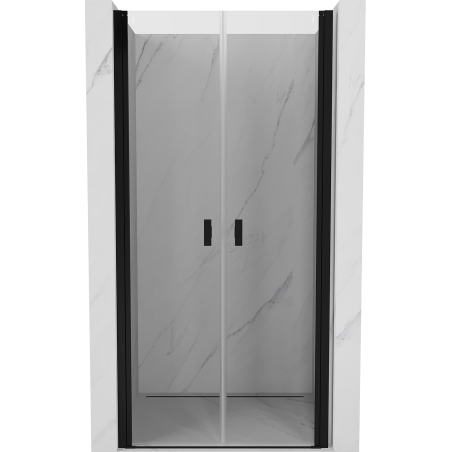 Mexen Mist Duschdrehtür 90 cm, transparent, schwarz - 8A7-090-000-70-00
