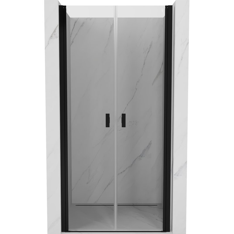Mexen Mist Duschdrehtür 95 cm, transparent, schwarz - 8A7-095-000-70-00