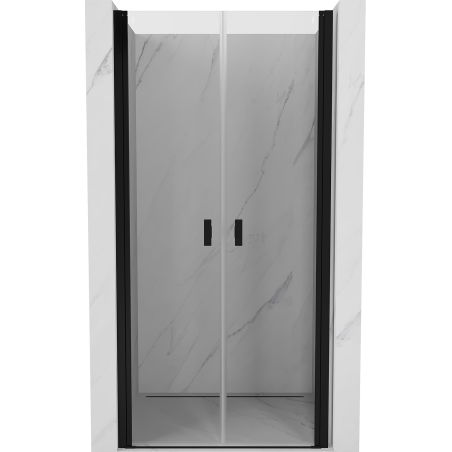 Mexen Mist Duschdrehtür 120 cm, transparent, schwarz - 8A7-120-000-70-00
