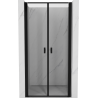 Mexen Mist Duschdrehtür 90 cm, schwarzer Rahmen, schwarz - 8A7-090-000-70-70