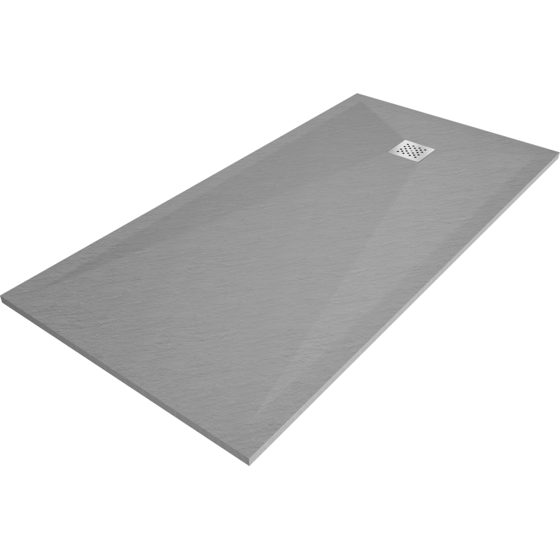 Mexen Stone+ Rechteckige Komposit-Duschtasse 160 x 80 cm, Grau-Beton - 44618016