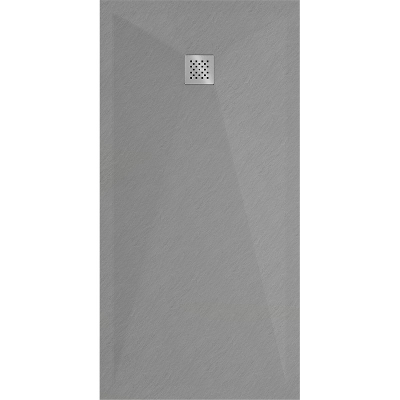 Mexen Stone+ rechteckige Duschwanne aus Verbundwerkstoff 160 x 80 cm, grau-beton - 44618016