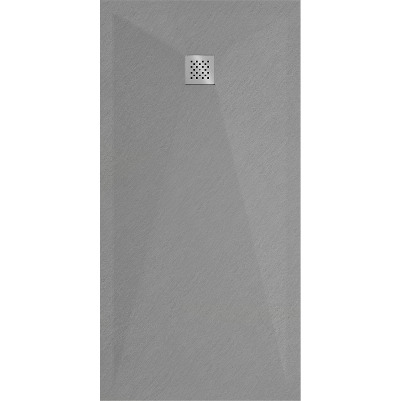 Mexen Stone+ Rechteckige Komposit-Duschtasse 160 x 80 cm, Grau-Beton - 44618016