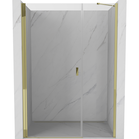 Mexen Mist-B Duschpendeltür 105 cm, transparent, gold - 8A2-105-001-50-00