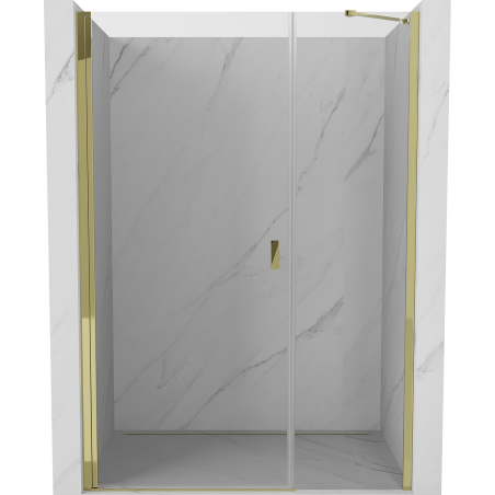 Mexen Mist-B Duschdrehflügeltüren 115 cm, transparent, gold - 8A2-115-001-50-00