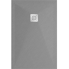 Mexen Stone+ Rechteckige Duschwanne aus Verbundwerkstoff 100 x 90 cm, grau-beton - 44619010