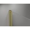 Mexen Mist-B Duschtür schwenkbar 115 cm, transparent, gebürstet gold - 8A2-115-001-55-00