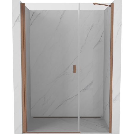 Mexen Mist-B Duschdrehtür 95 cm, transparent, gebürstetes Kupfer - 8A2-095-001-65-00