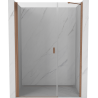 Mexen Mist-B Duschdrehtür 95 cm, transparent, gebürstetes Kupfer - 8A2-095-001-65-00