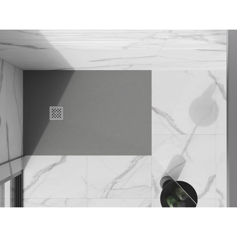 Mexen Stone+ Rechteckige Verbund-Duschwanne 140 x 90 cm, grau-beton - 44619014