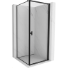 Mexen Mist-B Duschkabine, Anschlag rechts 70 x 70 cm, schwarzer Rahmen, schwarz - 8A2T-070-070-70-70-P