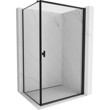 Mexen Mist-B Duschkabine rechts öffnend 80 x 85 cm, schwarzer Rahmen, schwarz - 8A2T-080-085-70-70-P