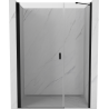 Mexen Mist-B Duschtür schwenkbar 110 cm, transparent, schwarz - 8A2-110-001-70-00