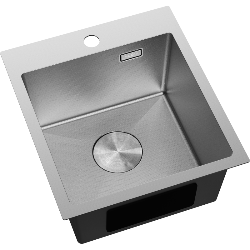 Mexen Solix Edelstahlspüle 1-Becken 400 x 450 mm, Inox HC - 6401401000-01HC