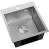 Mexen Solix Edelstahlspüle 1-Becken 400 x 450 mm, Inox HC - 6401401000-01HC