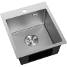 Mexen Solix Edelstahlspüle 1-Becken 400 x 450 mm, Inox HC - 6401401000-01HC