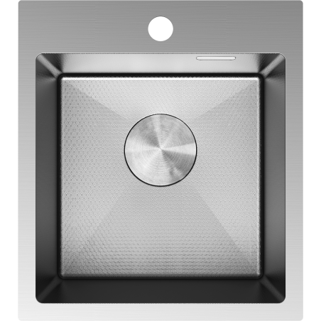 Mexen Solix Edelstahlspüle 1-Becken 400 x 450 mm, Inox HC - 6401401000-01HC