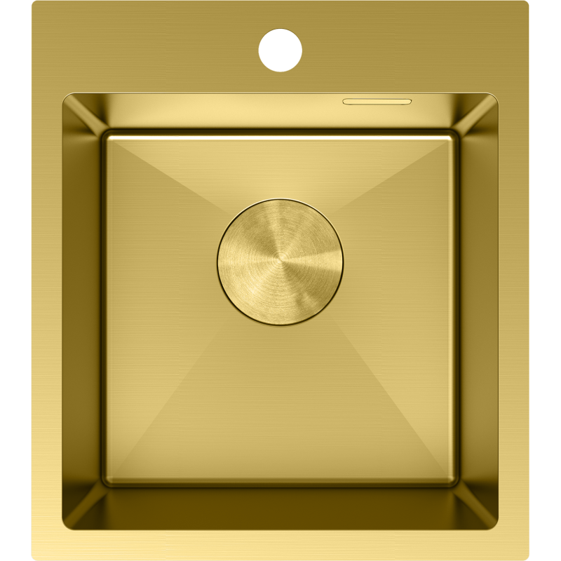 Mexen Solix Edelstahlspüle 1-Becken 400 x 450 mm, gold - 6401401000-55