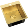 Mexen Solix Edelstahlspüle 1-beckig 400 x 450 mm, gold HC - 6401401000-55HC