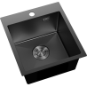 Mexen Solix Edelstahlspüle, 1-beckig, 400 x 450 mm, schwarz - 6401401000-70