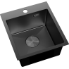 Mexen Solix Edelstahlspüle, 1-beckig, 400 x 450 mm, schwarz - 6401401000-70