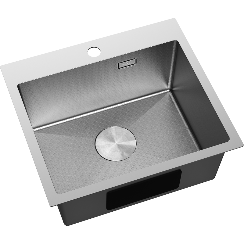Mexen Solix Edelstahlspüle 1-becken 500 x 450 mm, Inox HC - 6402501000-01HC
